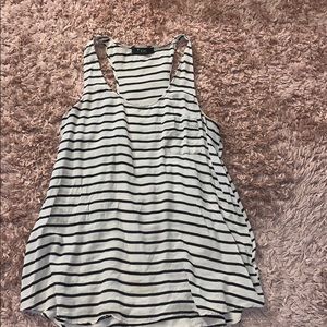 Black and white tank top